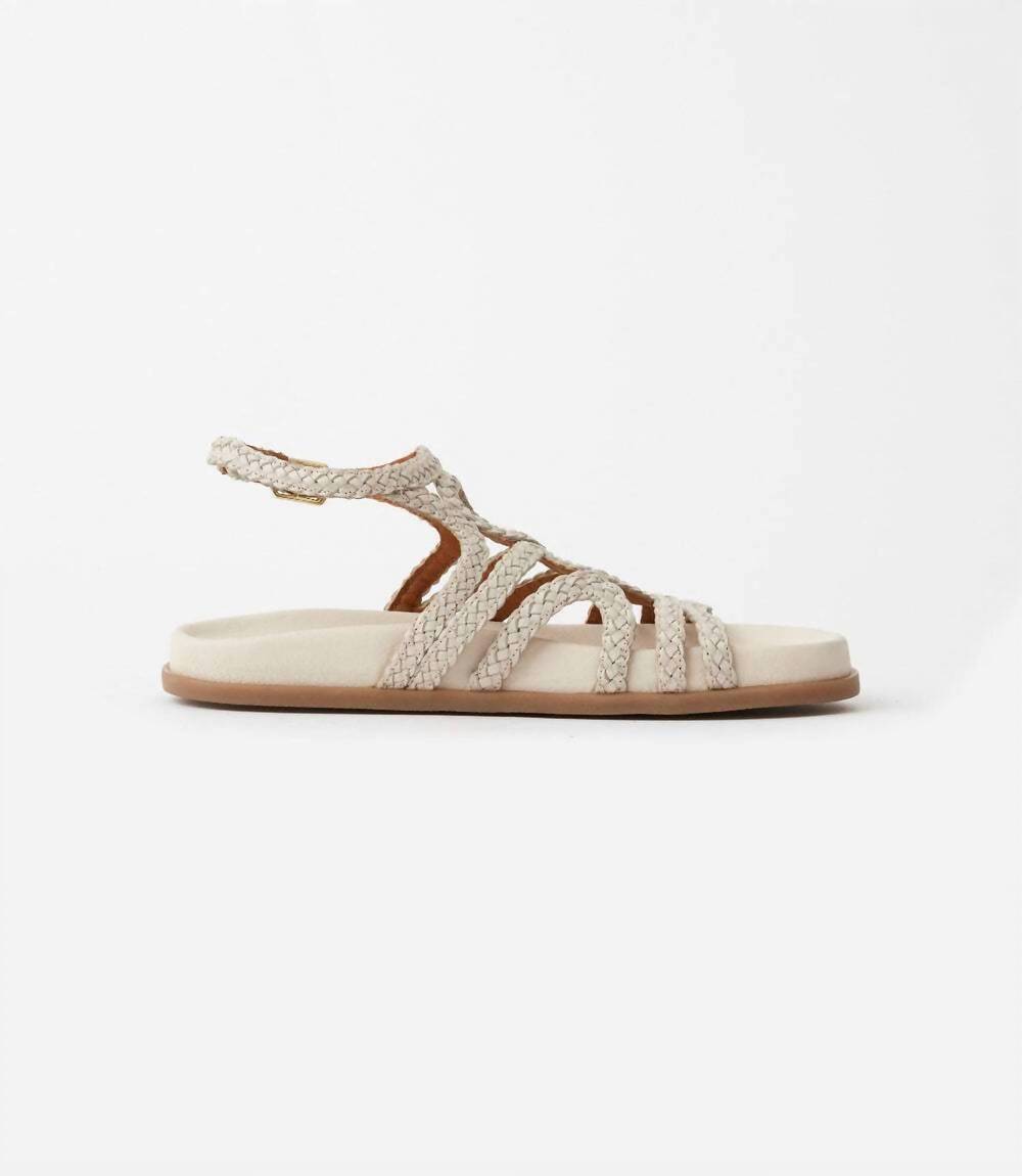 NEW SEYCHELLES women's sweet emotion braided gladiator sandals in off white